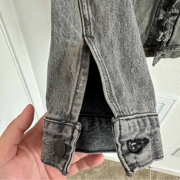 Levi's Premium Big E Ripped Distressed Trucker Jean Jacket Size: XXL - Picture 7 of 16